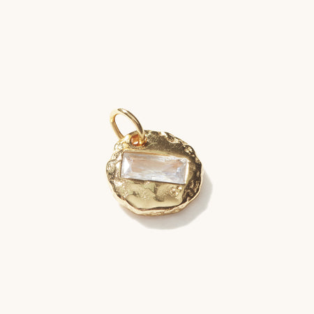 Mini Birthstone Pendant Gold